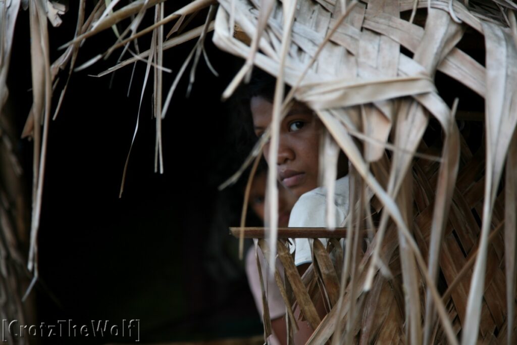 young woman in a philippine village