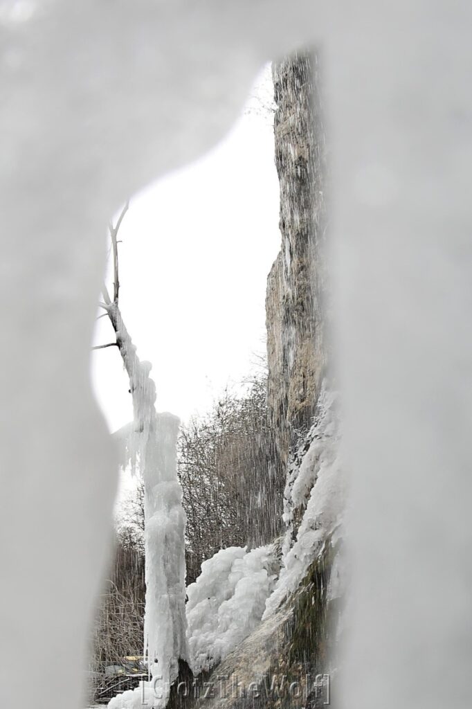 frozen waterfall